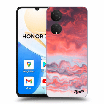 Picasee husă neagră din silicon pentru Honor X7 - Sunset