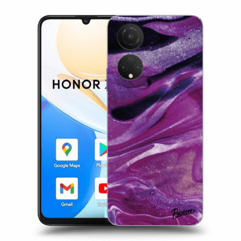 Husă pentru Honor X7 - Purple glitter