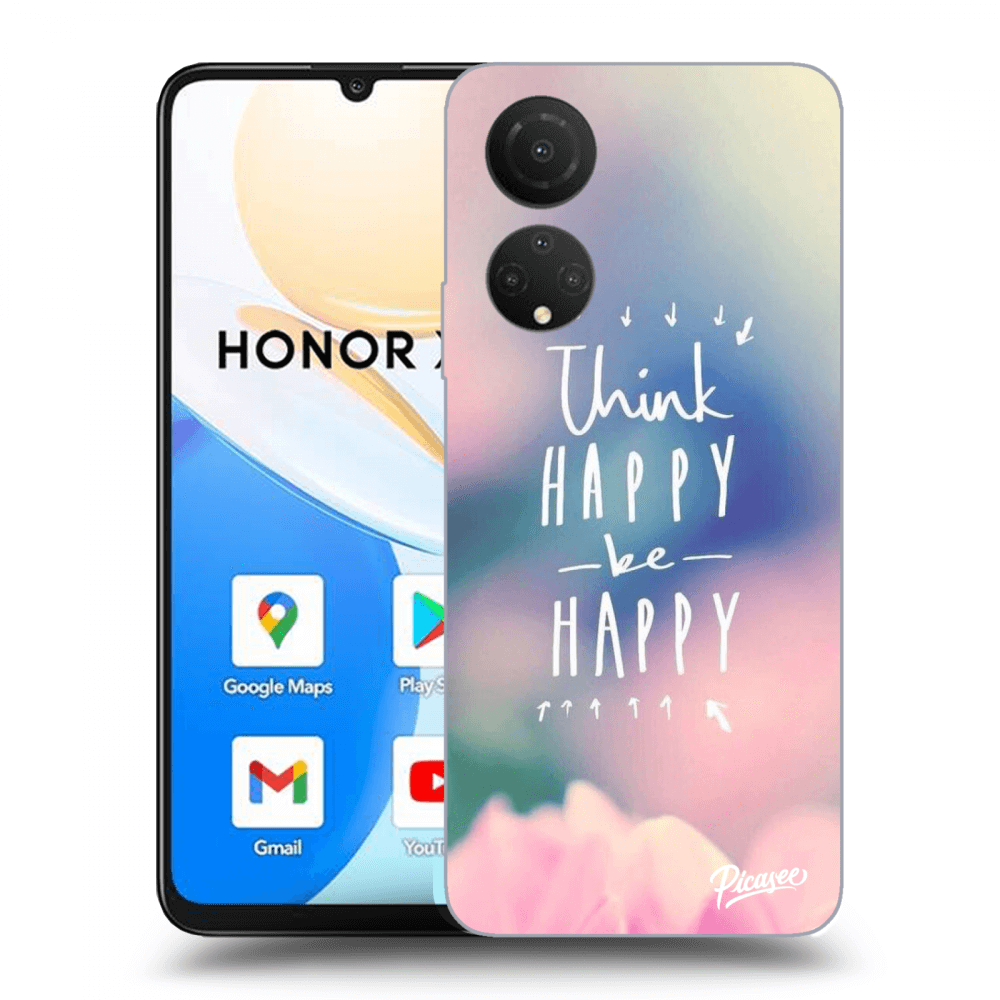 Picasee husă transparentă din silicon pentru Honor X7 - Think happy be happy