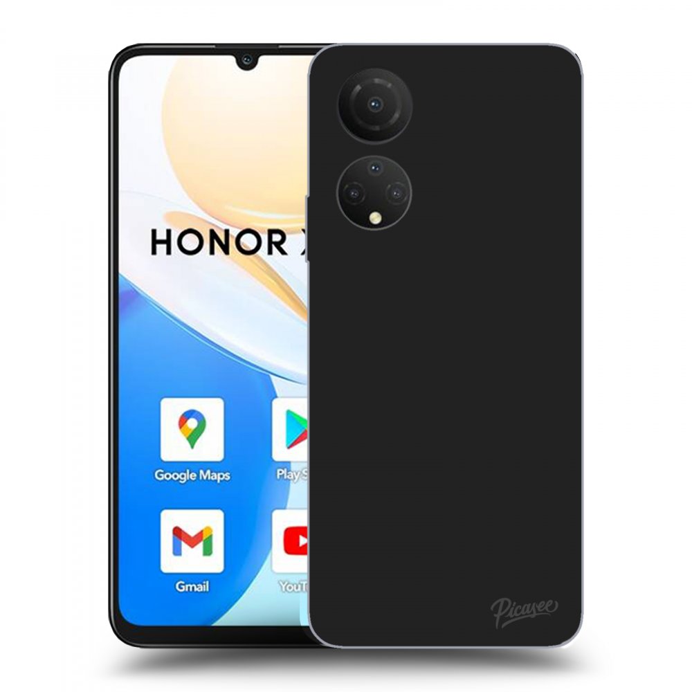 Picasee husă neagră din silicon pentru Honor X7 - Clear