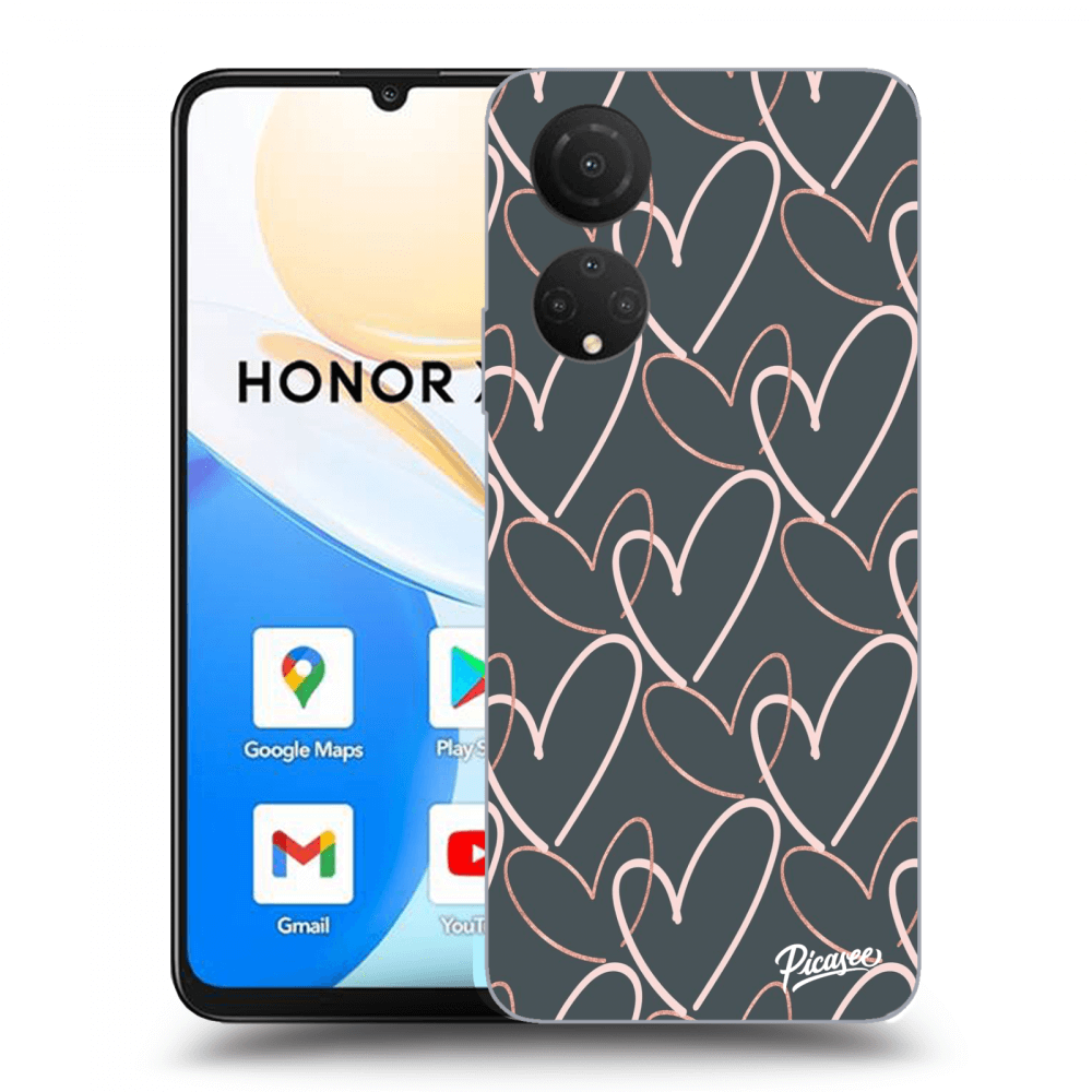Picasee husă transparentă din silicon pentru Honor X7 - Lots of love