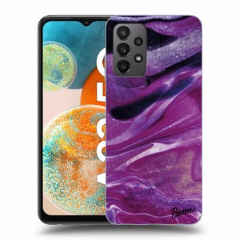 Husă pentru Samsung Galaxy A23 - Purple glitter