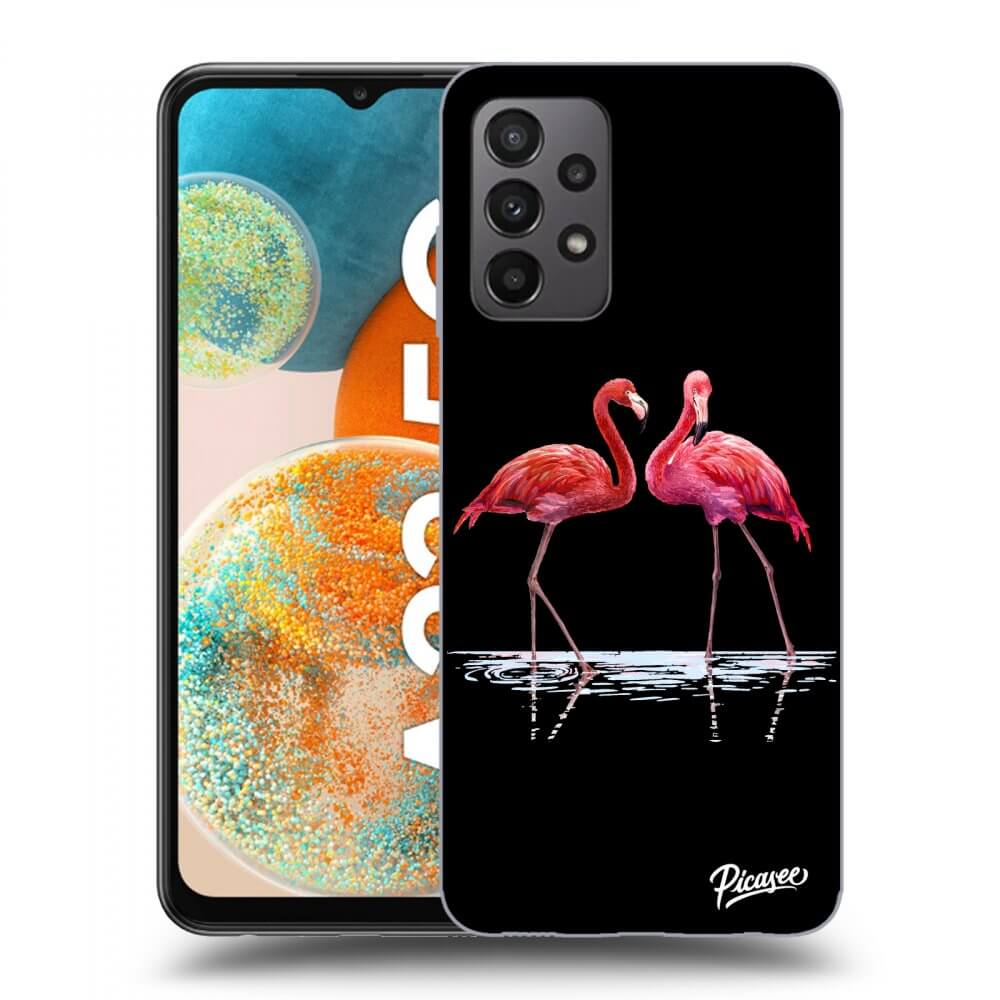 Picasee ULTIMATE CASE pentru Samsung Galaxy A23 A236B 5G - Flamingos couple