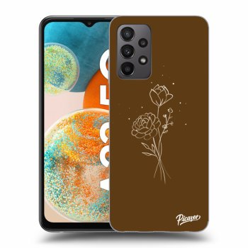 Husă pentru Samsung Galaxy A23 5G - Brown flowers