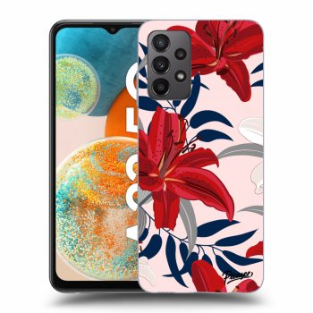 Picasee husă transparentă din silicon pentru Samsung Galaxy A23 A236B 5G - Red Lily