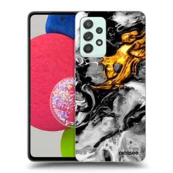 Husă pentru Samsung Galaxy A73 5G - Black Gold 2