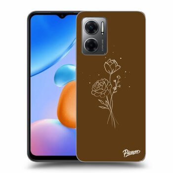 Husă pentru Xiaomi Redmi 10 5G - Brown flowers