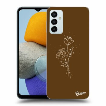 Husă pentru Samsung Galaxy M23 5G - Brown flowers