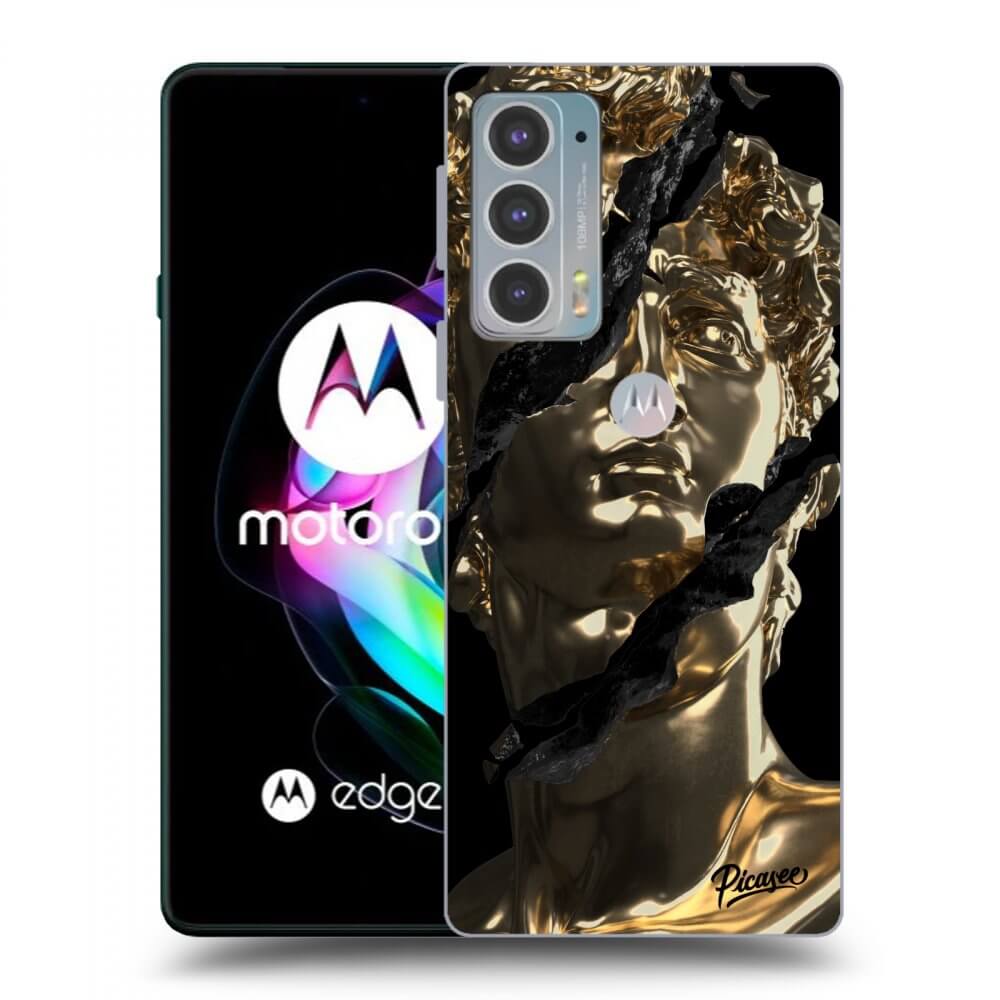 Picasee husă neagră din silicon pentru Motorola Edge 20 - Golder