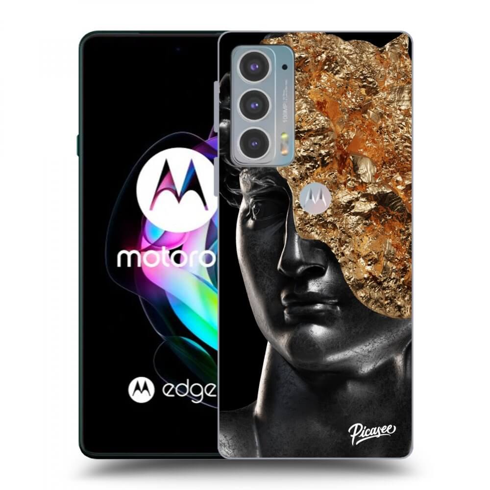 Picasee husă neagră din silicon pentru Motorola Edge 20 - Holigger