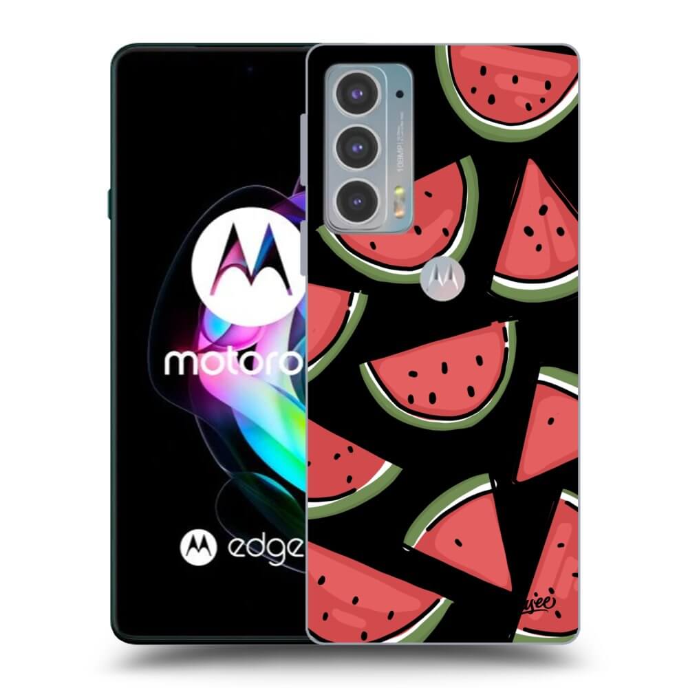 Picasee husă neagră din silicon pentru Motorola Edge 20 - Melone