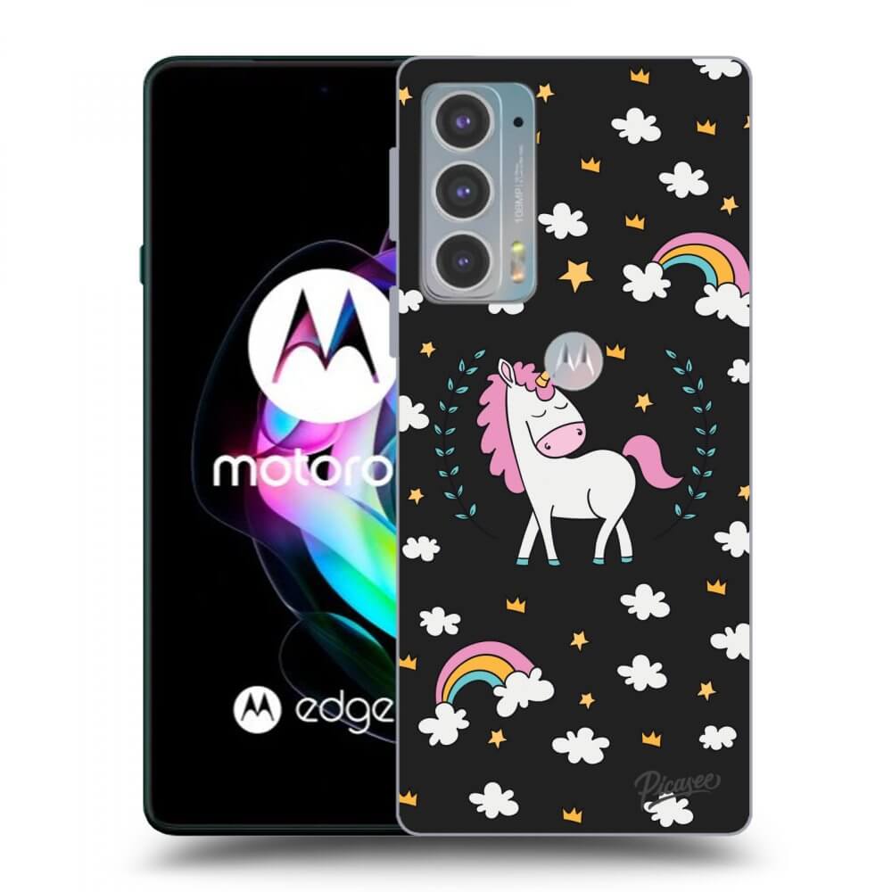 Picasee husă neagră din silicon pentru Motorola Edge 20 - Unicorn star heaven