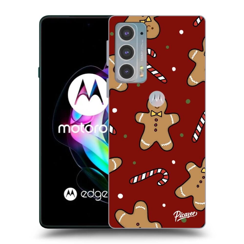 Picasee husă neagră din silicon pentru Motorola Edge 20 - Gingerbread 2