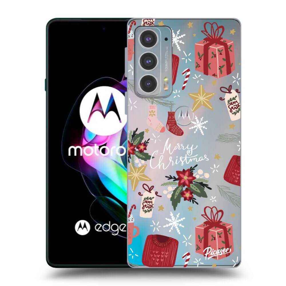Picasee husă transparentă din silicon pentru Motorola Edge 20 - Christmas
