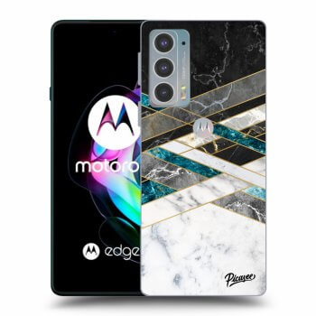 Husă pentru Motorola Edge 20 - Black & White geometry