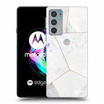 Husă pentru Motorola Edge 20 - White tile