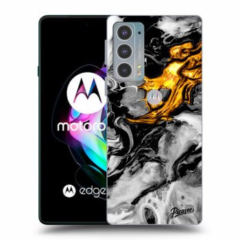Husă pentru Motorola Edge 20 - Black Gold 2