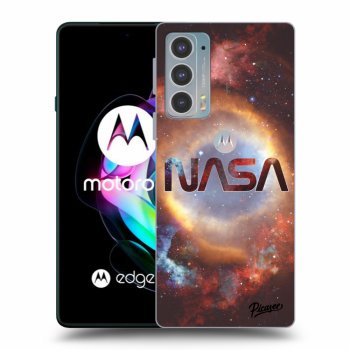 Picasee husă neagră din silicon pentru Motorola Edge 20 - Nebula