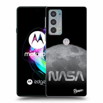 Picasee husă neagră din silicon pentru Motorola Edge 20 - Moon Cut