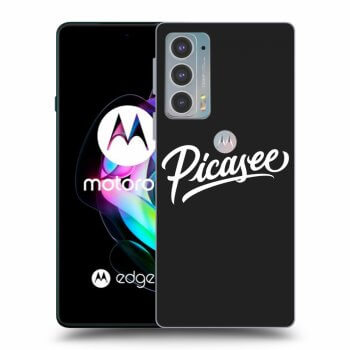 Picasee husă neagră din silicon pentru Motorola Edge 20 - Picasee - White