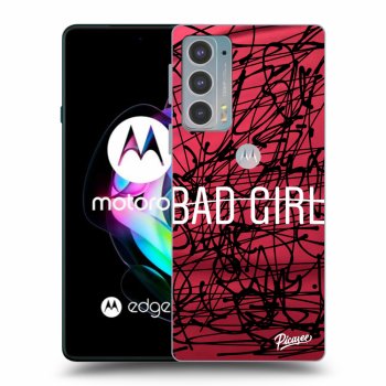 Picasee husă neagră din silicon pentru Motorola Edge 20 - Bad girl