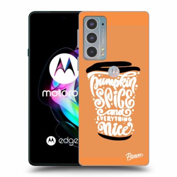 Husă pentru Motorola Edge 20 - Pumpkin coffee