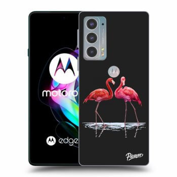 Husă pentru Motorola Edge 20 - Flamingos couple