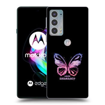 Picasee husă neagră din silicon pentru Motorola Edge 20 - Diamanty Purple