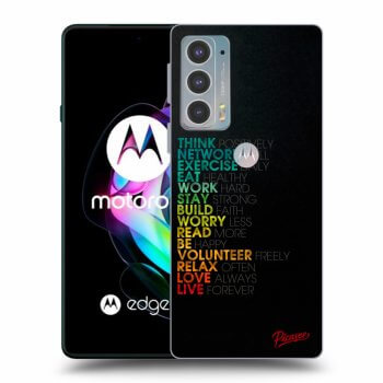 Picasee husă neagră din silicon pentru Motorola Edge 20 - Motto life