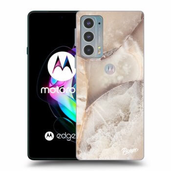 Husă pentru Motorola Edge 20 - Cream marble