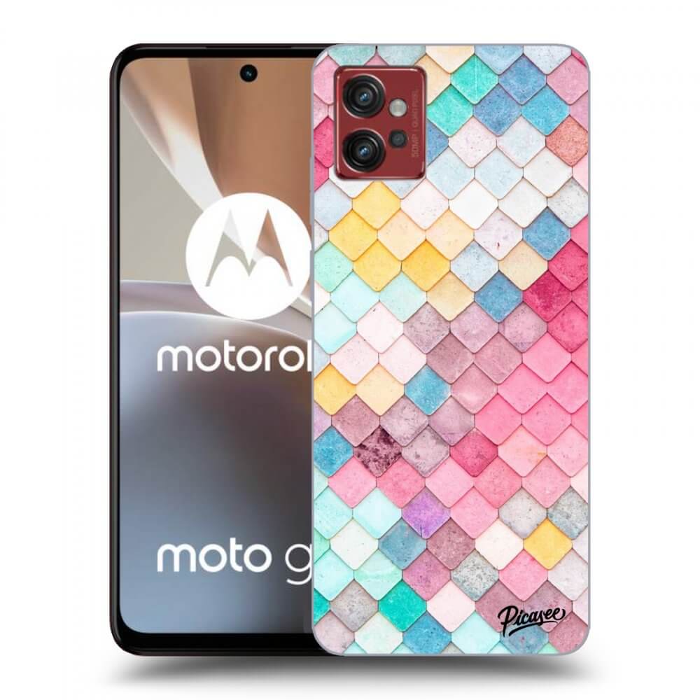 Picasee husă transparentă din silicon pentru Motorola Moto G32 - Colorful roof