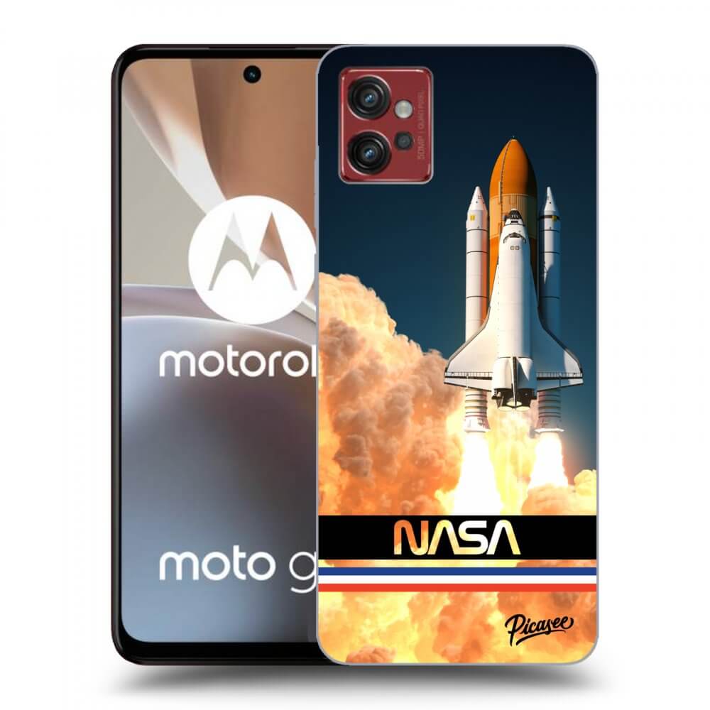 Picasee husă neagră din silicon pentru Motorola Moto G32 - Space Shuttle