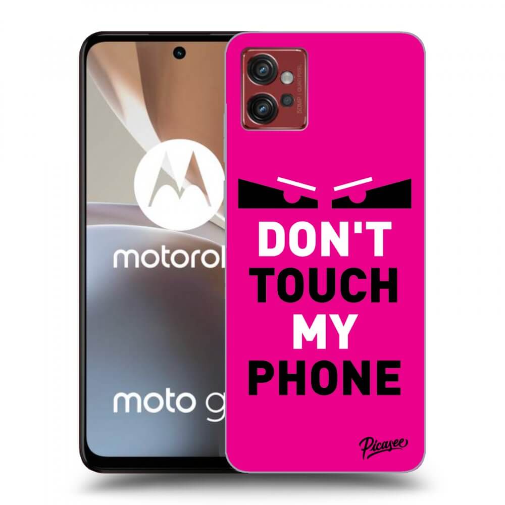 Picasee husă neagră din silicon pentru Motorola Moto G32 - Shadow Eye - Pink