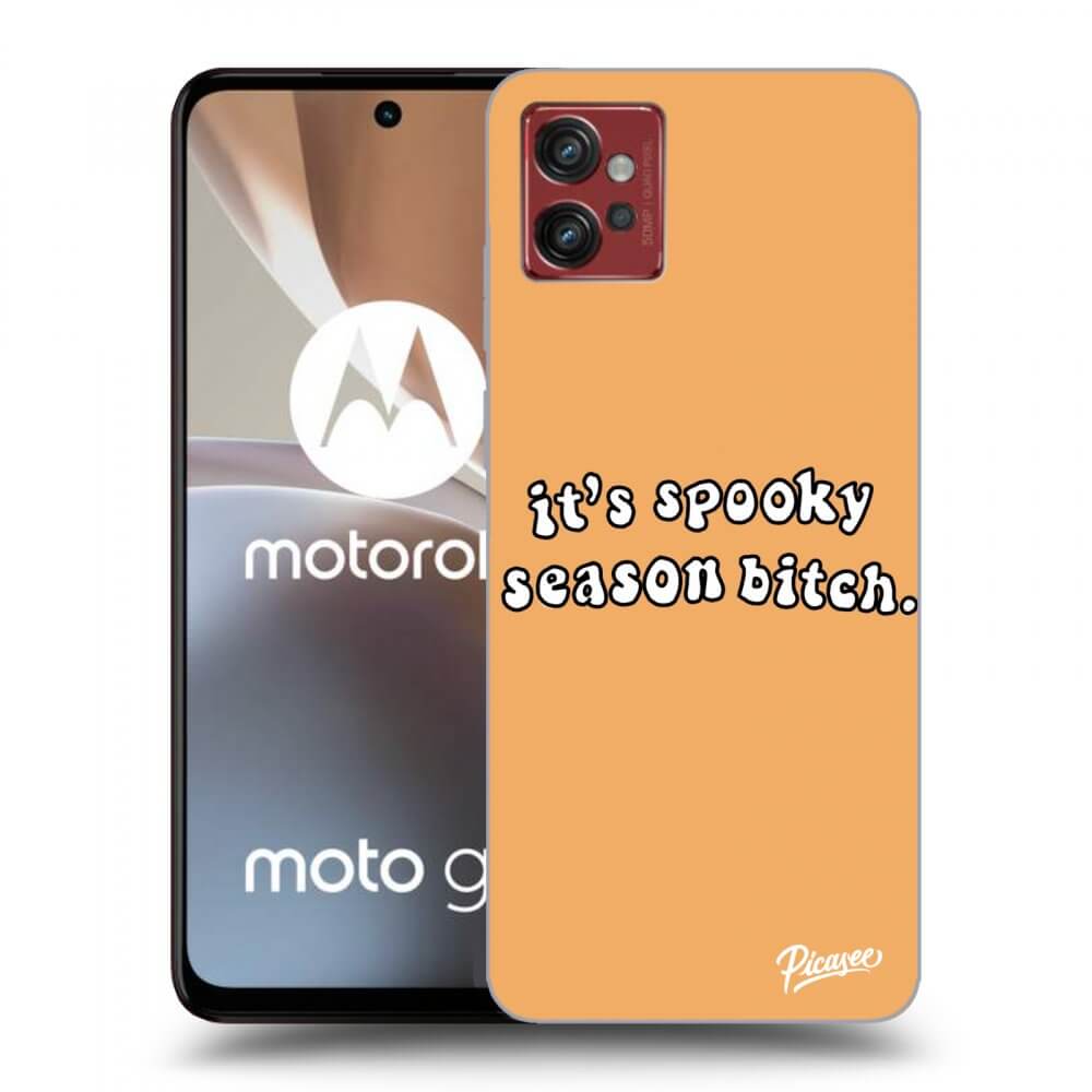Picasee husă neagră din silicon pentru Motorola Moto G32 - Spooky season
