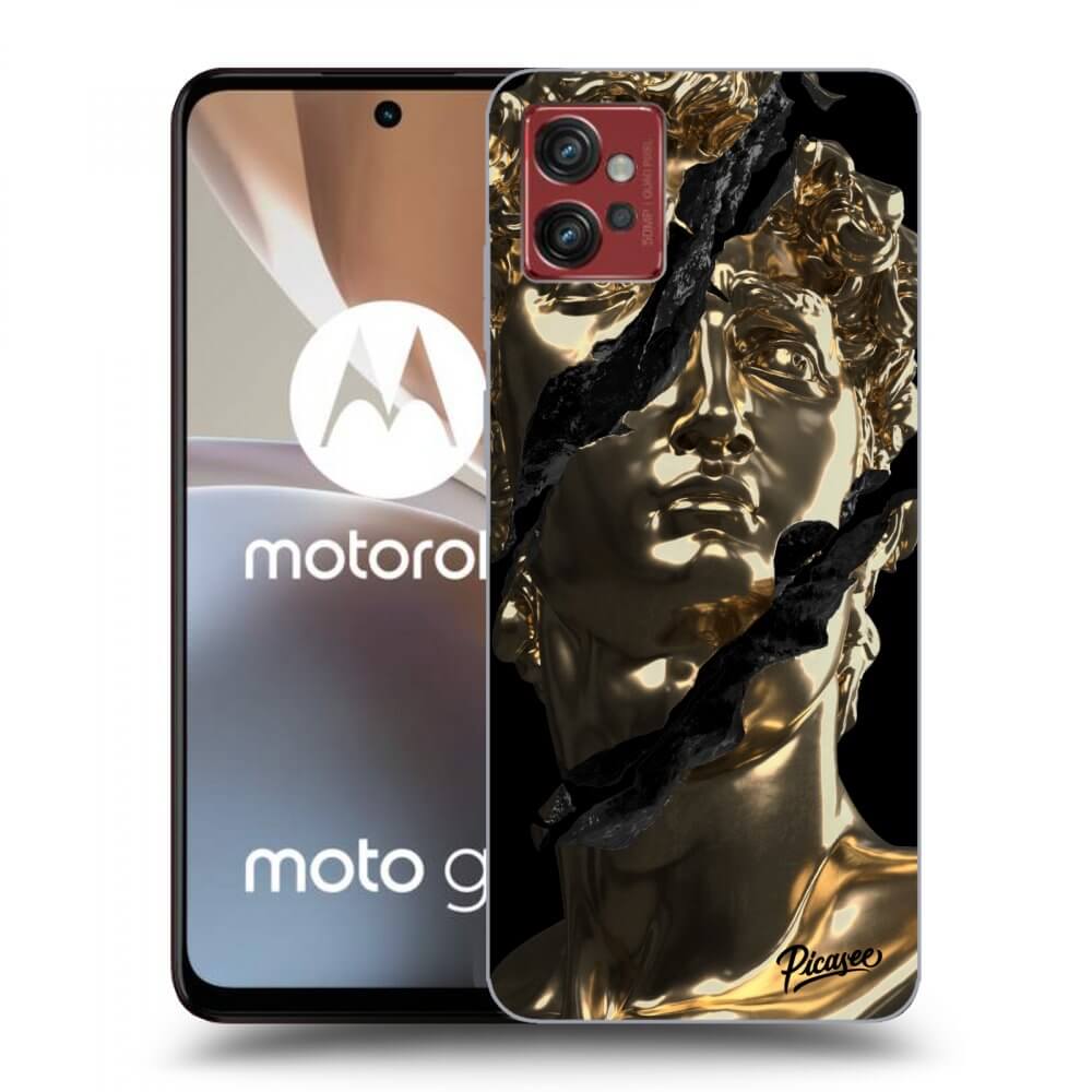 Picasee husă neagră din silicon pentru Motorola Moto G32 - Golder