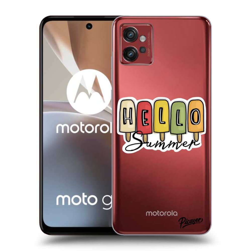 Picasee husă transparentă din silicon pentru Motorola Moto G32 - Ice Cream
