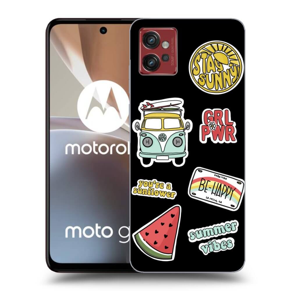 Picasee husă neagră din silicon pentru Motorola Moto G32 - Summer