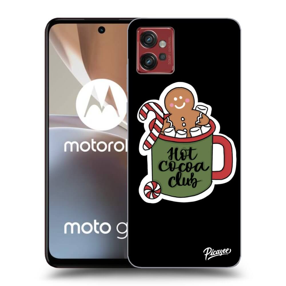 Picasee husă neagră din silicon pentru Motorola Moto G32 - Hot Cocoa Club