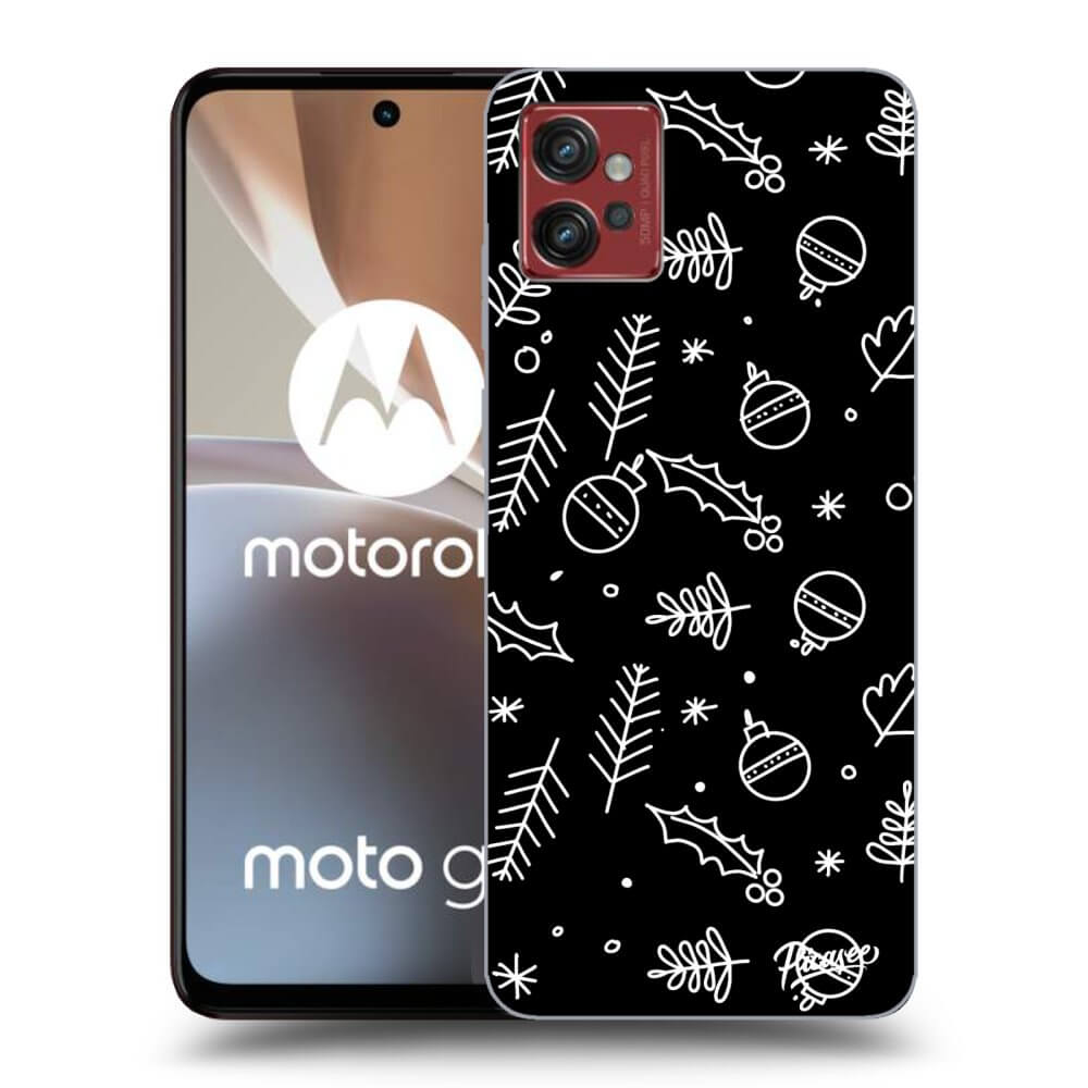 Picasee husă neagră din silicon pentru Motorola Moto G32 - Mistletoe