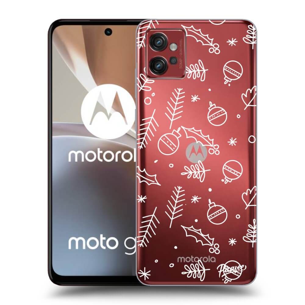 Picasee husă transparentă din silicon pentru Motorola Moto G32 - Mistletoe