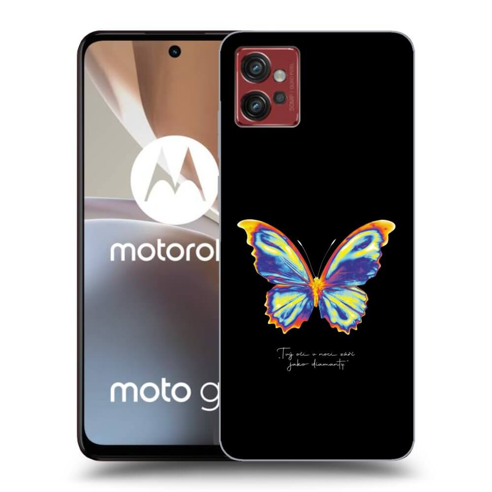Picasee husă neagră din silicon pentru Motorola Moto G32 - Diamanty Black