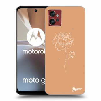 Picasee husă transparentă din silicon pentru Motorola Moto G32 - Peonies