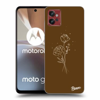 Husă pentru Motorola Moto G32 - Brown flowers