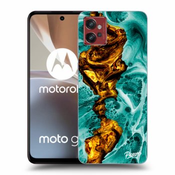 Picasee husă neagră din silicon pentru Motorola Moto G32 - Goldsky