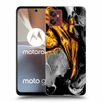 Picasee husă neagră din silicon pentru Motorola Moto G32 - Black Gold