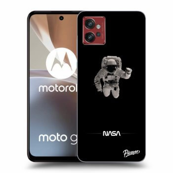 Picasee husă neagră din silicon pentru Motorola Moto G32 - Astronaut Minimal