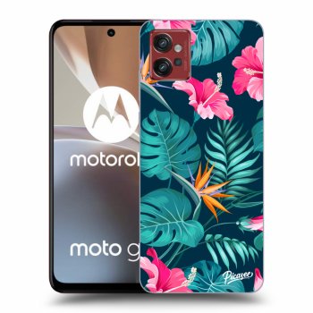 Husă pentru Motorola Moto G32 - Pink Monstera