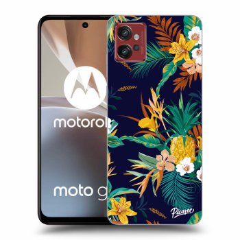 Picasee husă neagră din silicon pentru Motorola Moto G32 - Pineapple Color
