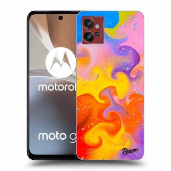 Picasee husă neagră din silicon pentru Motorola Moto G32 - Bubbles