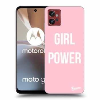 Picasee husă neagră din silicon pentru Motorola Moto G32 - Girl power
